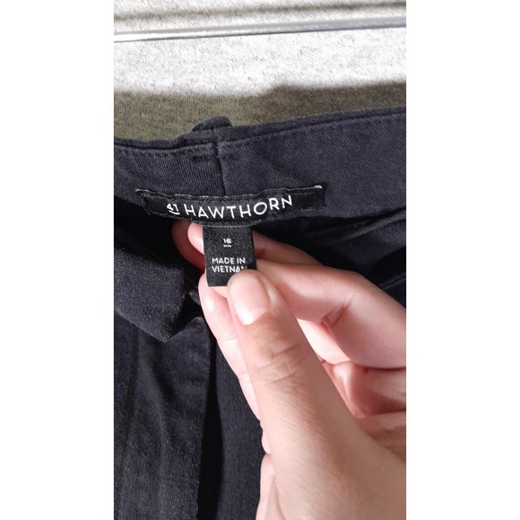 41 Hawthorn Cropped Pants Stretch Casual Career Black Trousers‎ Size 16 - Picture 2 of 8
